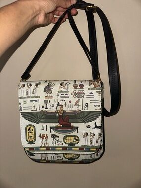 Egyptian Hieroglyph Print Crossbody (product of Egypt)